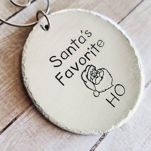 Santa’s Favorite Ho Hand Stamped Ornament