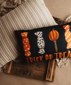 Trick or Treat Candy Halloween Pillow Cover