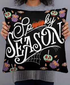 Spooky Season Halloween Disney Treats inspired Throw Pillow