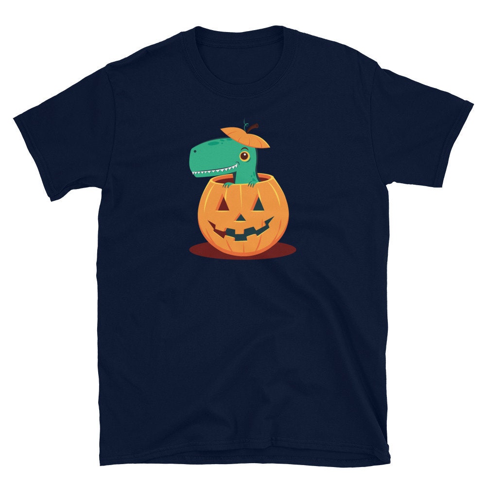 Halloween Dinosaur Pumpkin Trick Or Treat Shirt