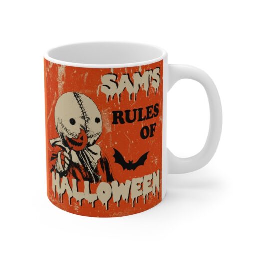Sam Trick R Treat Rules Halloween Mug