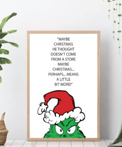 Home Wall Print Christmas Grinch Moive Poster