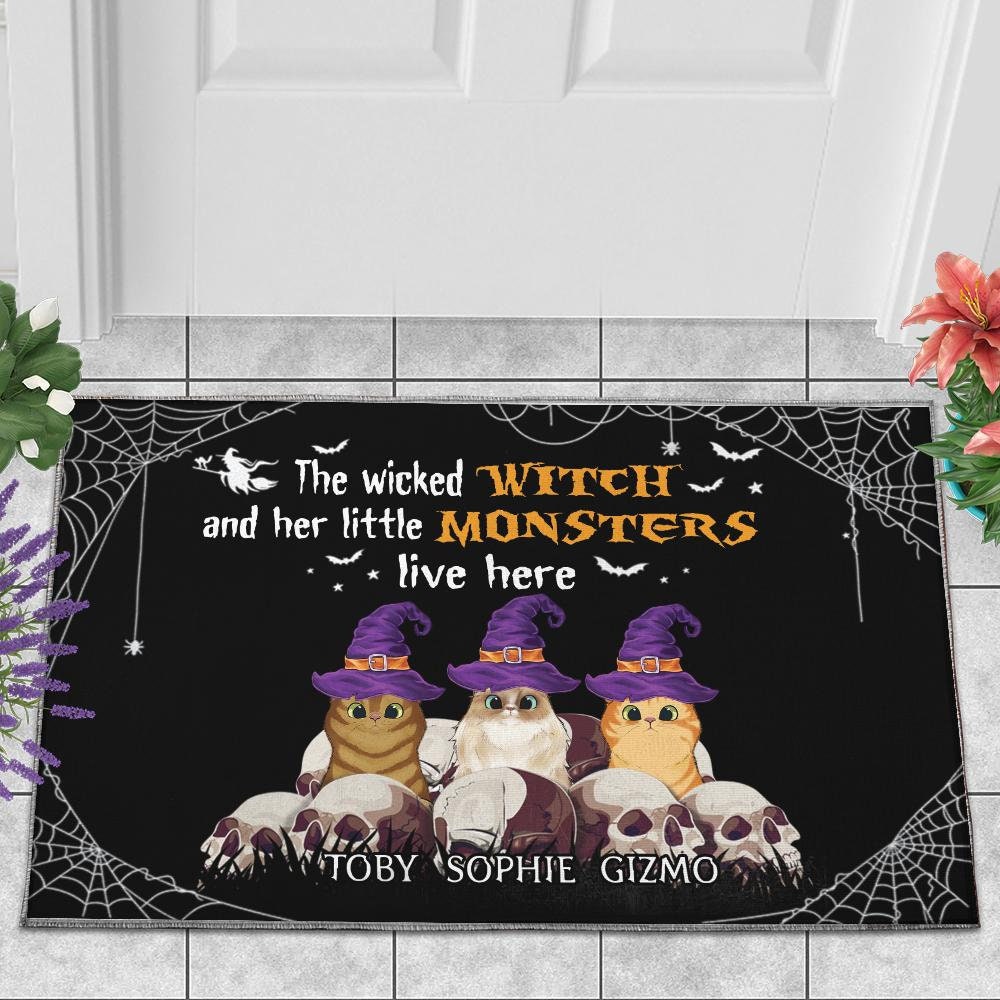 Wicked Witch Live Here Halloween Doormat