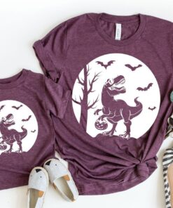 Kids Halloween Dinosaur Family Shirts