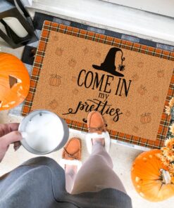 Come In My Pretties Witch Welcome Doormat