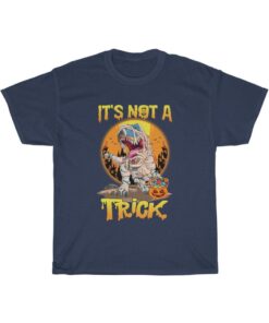 Kids halloween saurus it's not a trick shirts