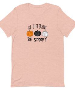 Be Different Be Spooky Pumpkin Patch Halloween Short Sleeve Shirt
