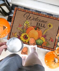 Welcome Fall Decor Thanksgiving Doormat