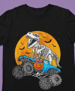Halloween Skeleton Spooky Dinosaur Shirt