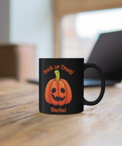 Halloween personalized trick r treat mug