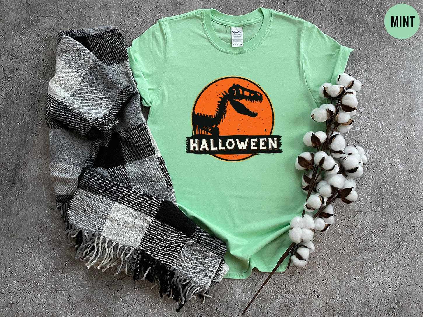 Vintage Jurassic Halloween Dinosaur Shirt