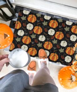 Fall Pumpkin Welcome Thanksgiving Doormat