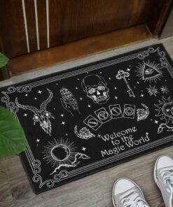 Welcome To The Magic World Witch Symbol DoorMat