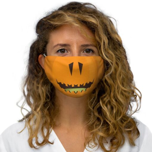 Pumpkin Halloween Face Mask Layered