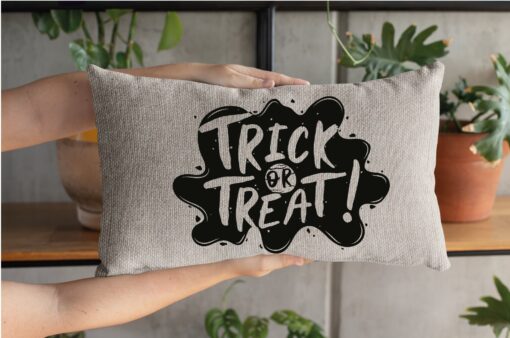 Trick Or Treat Halloween Throw Pillow