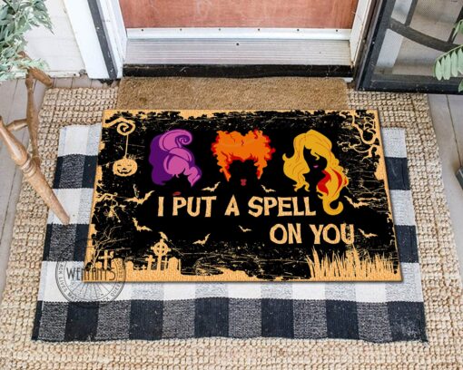 Witch Sisters Welcome Halloween Doormat