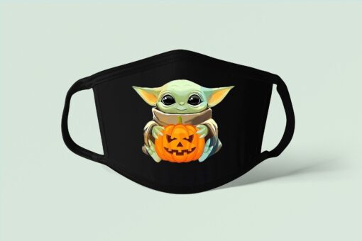 Halloween Baby Yoda Pumpkin Mask