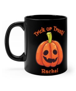 Halloween personalized trick r treat mug