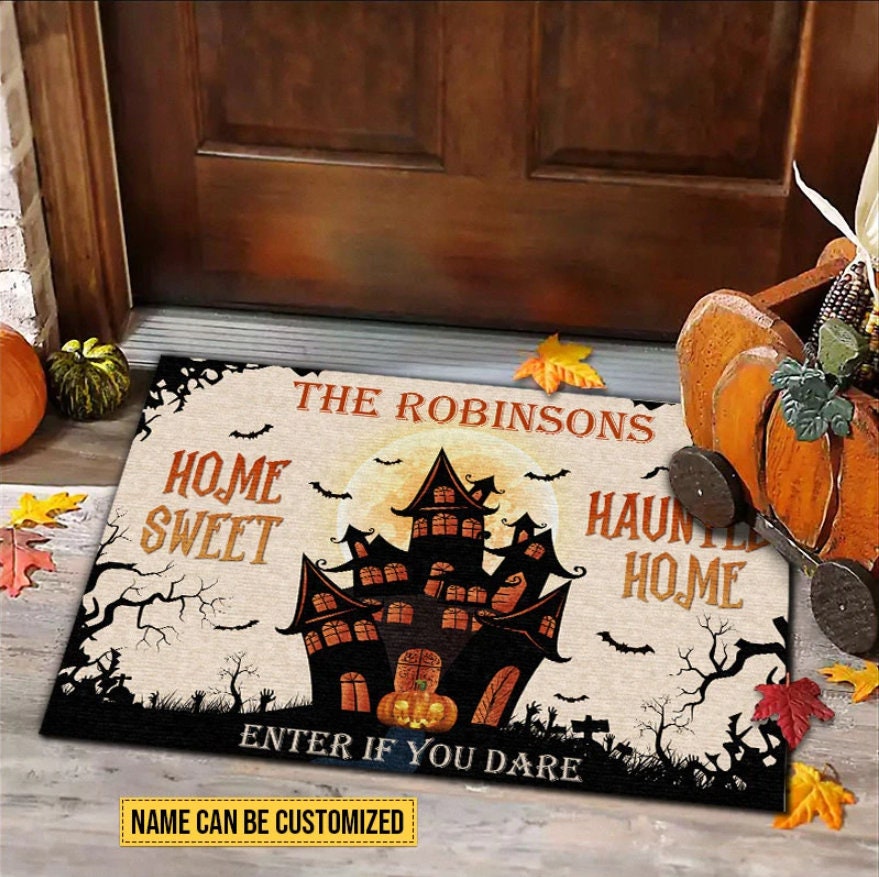 Home Sweet Haunted Custom Doormat