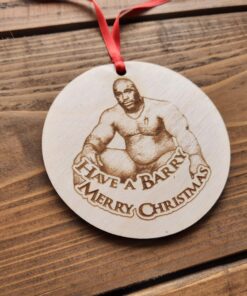 Barry Wood Christmas Ornament Funny