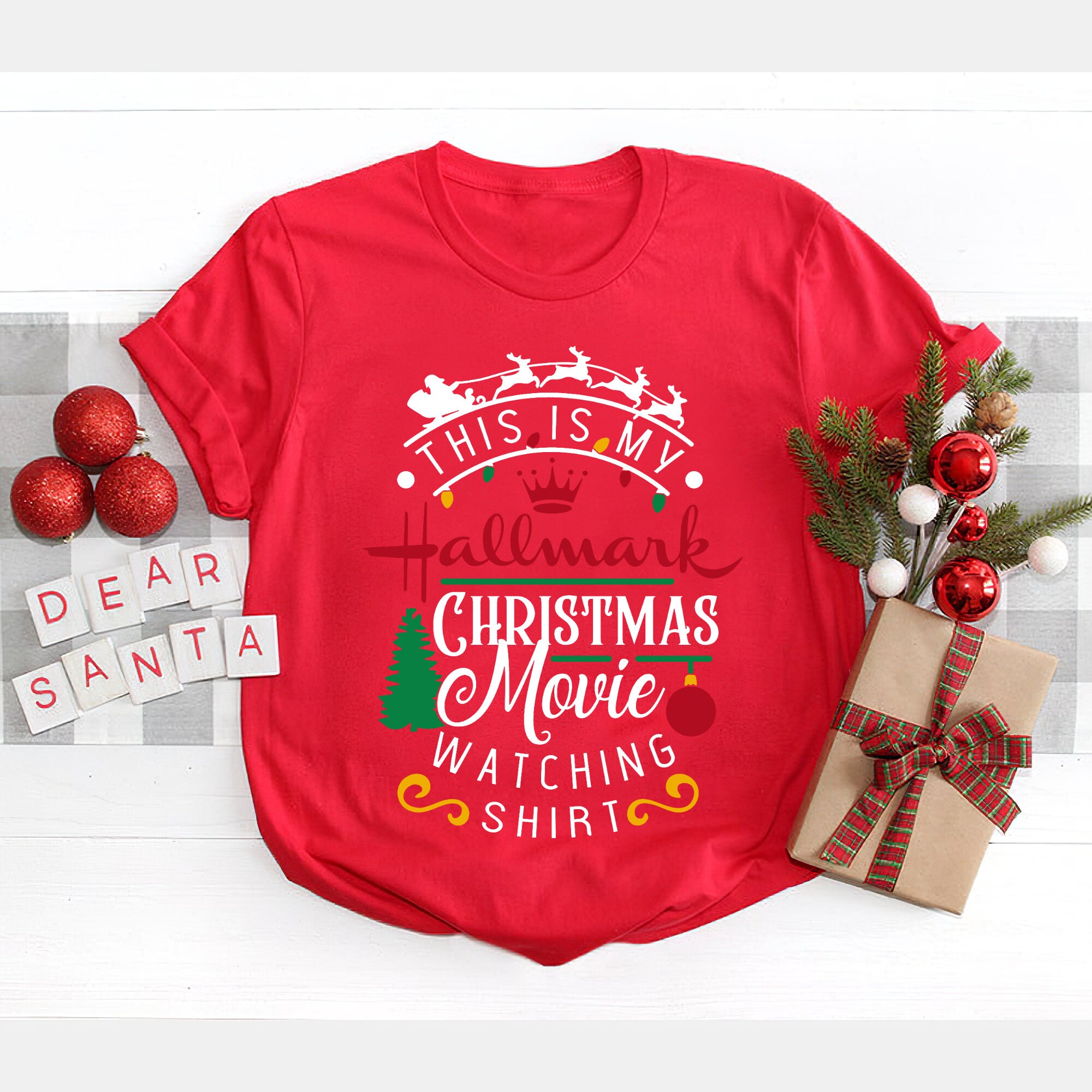 This Girl Love Christmas Movies Hallmark Watching Shirt