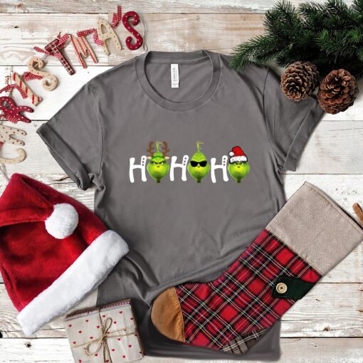 Mean Green Ho The Grinch Face Stink Stank Stunk Shirt