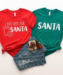 I Put Out For Santa Couples Christmas Santa’s Favorite Ho Shirt