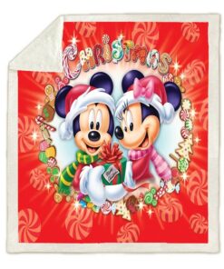 Disney Baby Throw Christmas Mickey Minnie Blanket