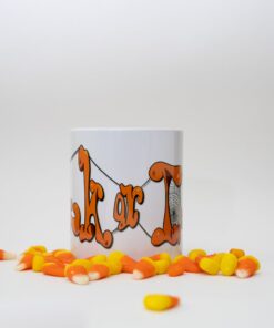 Halloween Coffee With Custom Trick Or Treat Art Mug