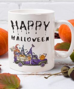 Happy Halloween Cute Gnome Coffee trick r treat mug