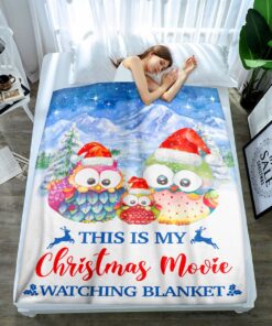 Christmas Movies House Fleece Sherpa Blanket