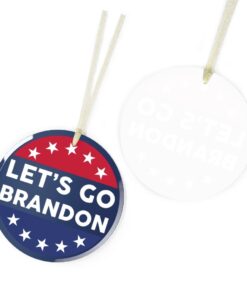 Joe Biden Parody Meme Let's Go Brandon Christmas Ornament