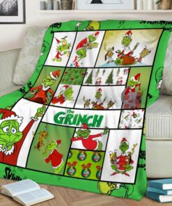 Grinch Throw Christmas Blanket 2021