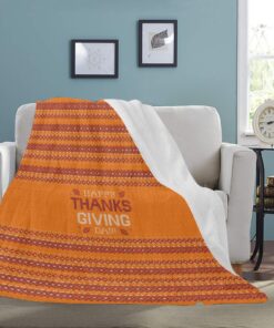 Large Ultra Soft Micro Fleece Blanket Thanksgiving