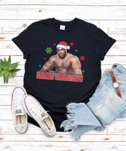 Meme Well Endowed Man Wearing Santa Barry Wood Christmas Shirt
