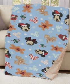 Mickey & Minnie Disney Christmas Throw Blanket