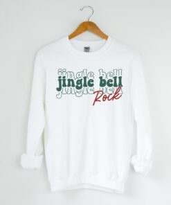 Minimal Christmas Jingle Bell Rock Sweatshirts