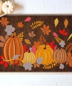 Pumpkin Welcome Thanksgiving Doormat