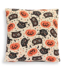 Retro Halloween Reversible Pillow Cover