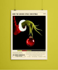 Retro Movie Poster How The Grinch Stole Christmas