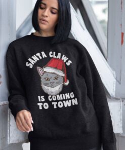 Santa Claws Is Coming To Town Christmas Sweater
