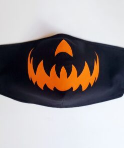 Spooky Jack-o-lantern Pumpkin Face Mask
