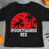 Trick Or Treat Kids Shirt Dinosaur Halloween