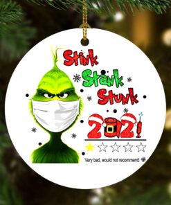 Stink Stank Stunk 2021 Vaccinated Gift Ornaments