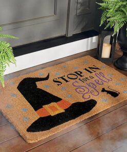 Stop In For A Spell Halloween Welcome Doormat