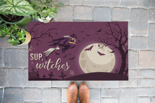 Sup Witches Halloween Funny Doormat