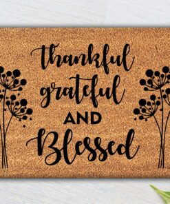 Thankful Doormat For Thanksgiving Decor