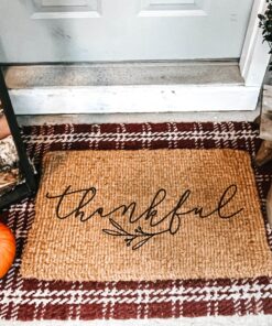 Thankful Fall Thanksgiving Doormat Outdoor