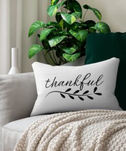 Thankful Thanksgiving Pillow Fall Decor