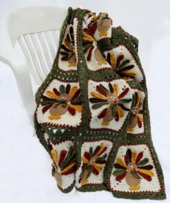 Thanksgiving Turkey Afghan Crochet Pattern Blanket